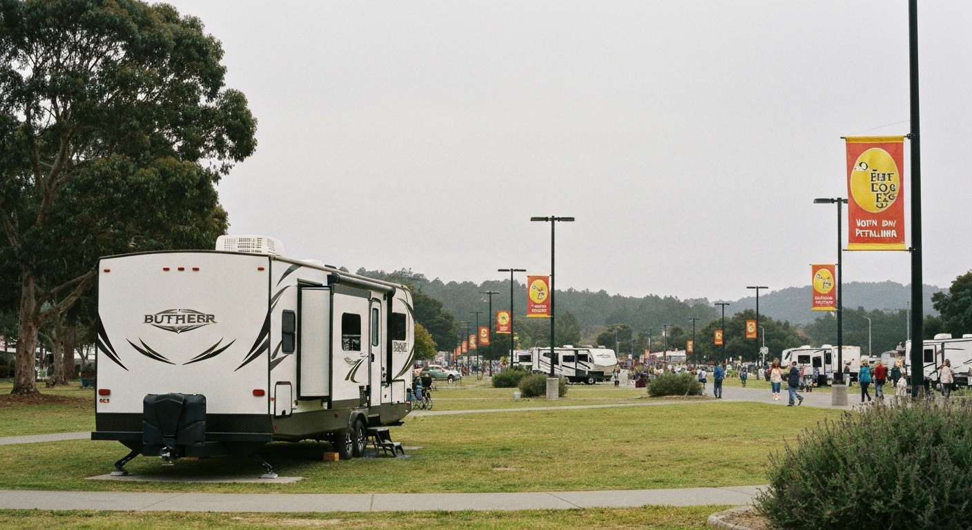 RV rental for Butter & Egg Days Parade near Petaluma
